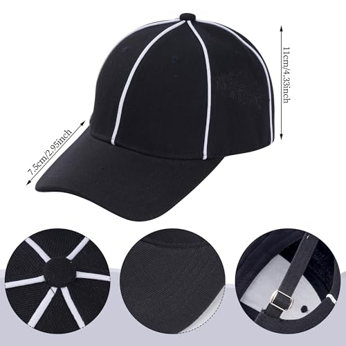 3X-Large Referee Shirt for Men and Women - Stripe Umpire Jersey with Hat, Penalty Flag & Whistle