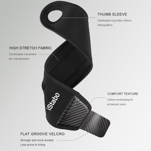 Adjustable Compression Wrist Support Brace - Carbon Fiber Black