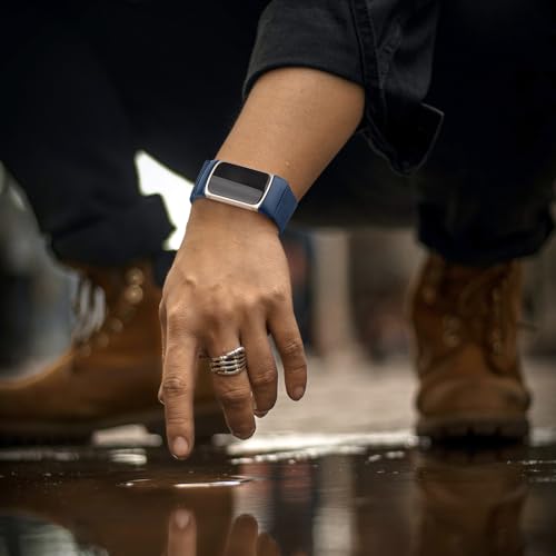 Stainless Steel Mesh Loop Band for Fitbit Charge 6 - Blue