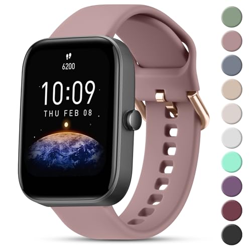 20mm Quick Release Soft Silicone Replacement Strap - Smoke Violet / Large