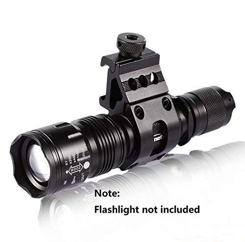 WINDFIRE 2 Pack 1" Offset 45 Degree Picatinny Rail Mount, Flashlight Offset Ring Side Gun 20mm Picatinny Rail Mount, for Scopes Laser Sight, Rifle Scope, Tactical Flashlight