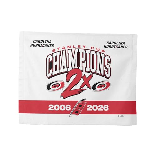 2026 Stanley Cup Champions Rally Towel - Carolina Hurricanes - 15 x 18 Inch