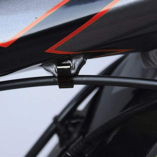 20-Piece Aluminum Alloy Bike Cable C-Clips for Clean Lines