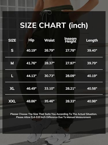 ATHMILE Women’s Baggy Grey Lounge Sweatpants Small - Casual Joggers