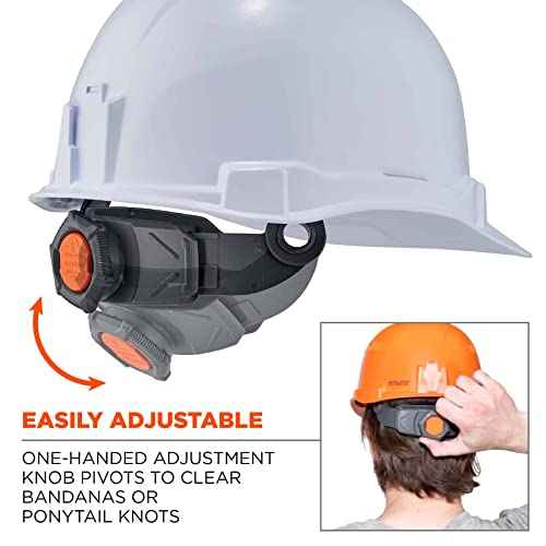 Vented Hard Hat , Full Brim Style, Ratchet Suspension, Class C, Ergodyne Skullerz 8973,White