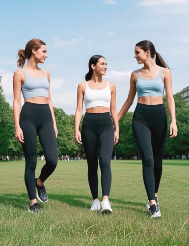 High Waisted Leggings with Pockets for Women Buttery Soft Full Length