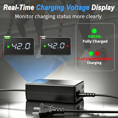 42V 2A Lithium Battery Charger for 10S 36V E-Bike & Scooter Batteries