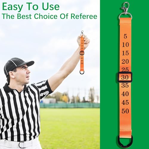 Football Referee Chain Clips - 3 Pack Nylon Markers for Officials