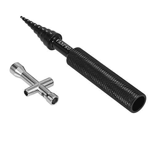Vanpro Black RC Bearing Removal Tool 2MM-14MM for RC Cars & Skateboards