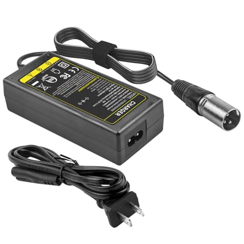 60W 29.4V 2A Li-On Scooter Charger for Jazzy Pride Schwinn eZip Go-Go 3-pin XLR