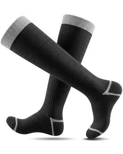 Thermal Knee High Ski Socks - Warm Winter Socks for Hiking and Snowboarding