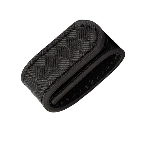 Leather Belt Keeper - 1 3/8" to 1 1/2" Wide - Basket Weave