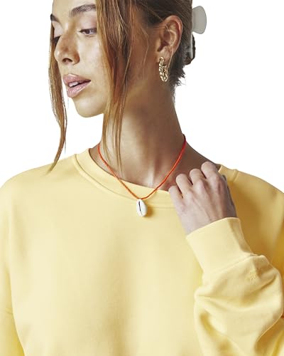 Florence by Mills Women's Cozy Crush Oversized Sweatshirt Medium Popcorn