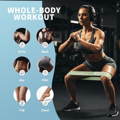2-Pack Heavy Resistance Bands for Glutes & Legs - 25/50 lb