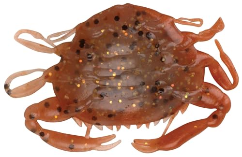 Saltwater Fishing Peeler Crab Soft Bait - Amber Glow 2"