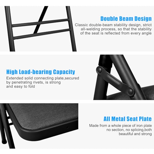 Backless Yoga Chair with Resistance Band for Abs & Core - Black