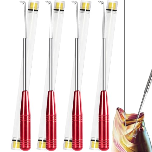Fish Hook Remover Tool - Quick Release Tool for Fishing - Red