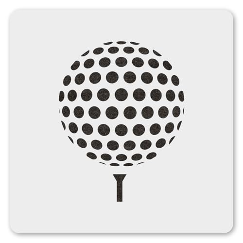 MAGJUCHE Golf Ball Stencil 12 Inches, Reusable Sport Stencil for Painting DIY Crafts Decor
