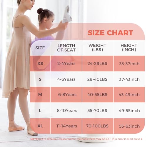 Ballet Tights for Girls - Toddler 2-4T in Ballet Pink - 2 Pcs