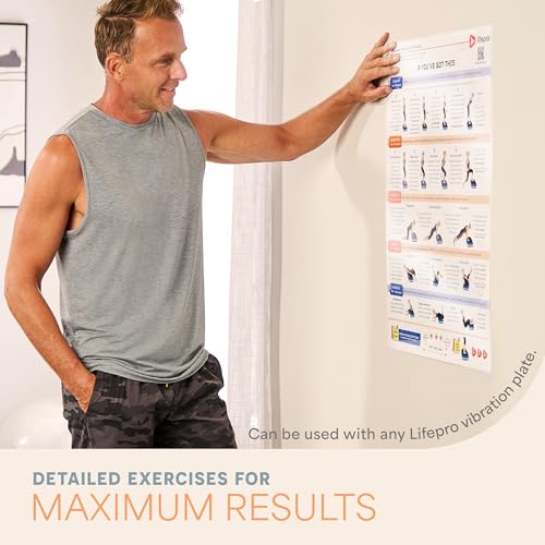 Whole Body Vibration Plate Exercise Chart - Laminated Workout Poster