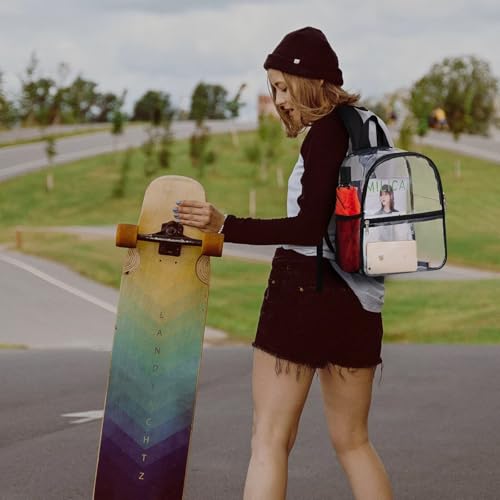 Clear Stadium Backpack - Small, 12x11x6, Black