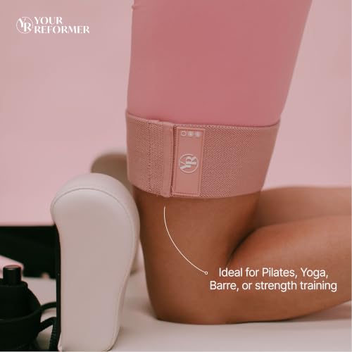 Fabric Booty Bands Set - 3 Resistance Levels for Pilates - Mocha