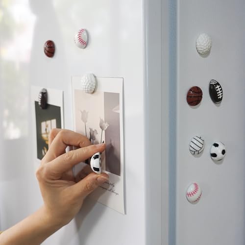 Baseball Refrigerator Magnets - 12 Pcs 3D Craft Decoration