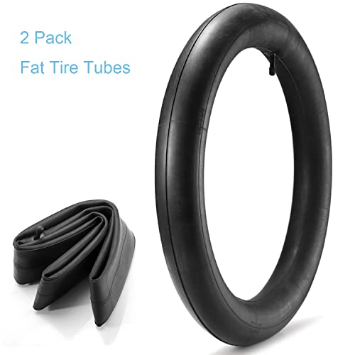 20x4 Inch Fat Tire Bike Inner Tubes - 2 Pack with Schrader Valve