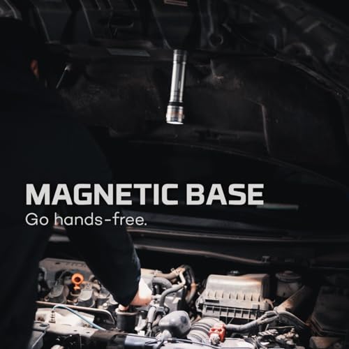 NEBO Newton Powerful LED Handheld Flashlight | AA Battery Powered Compact Waterproof Flashlight | Storm Gray | Available in 500, 1000, 1500 Lumens