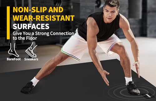 6'x4' Large Exercise Mat - Non-Slip, Cushioned Surface for Workouts