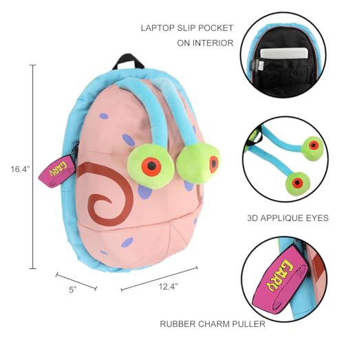 Gary the Snail Character Backpack - 16.4" Plush Design