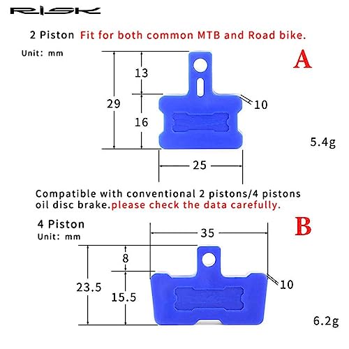 9 Pack Bicycle Brake Pad Spacer for Hydraulic Disc Brakes
