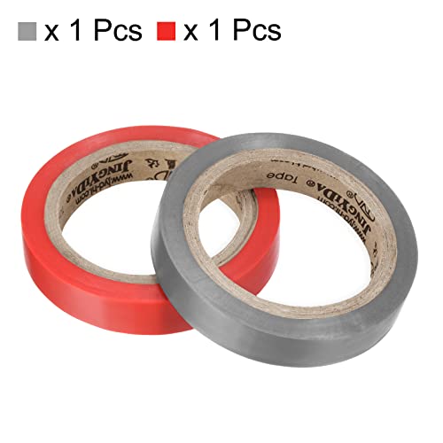 Racket Grip Finishing Tape - PVC Tennis Racket Tape - Red & Grey