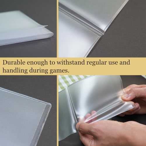 Standard Mahjong Card Covers - Waterproof Plastic Sleeves - 1 Pack