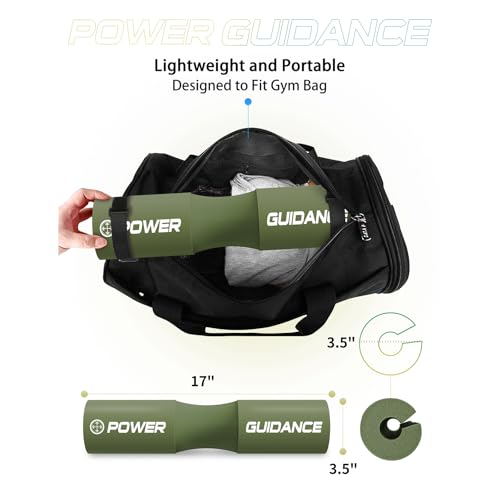 Barbell Squat Pad - Neck & Shoulder Protector for Weight Lifting - Green