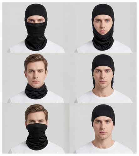 Balaclava Face Mask - Summer Cooling UV Protection - Black