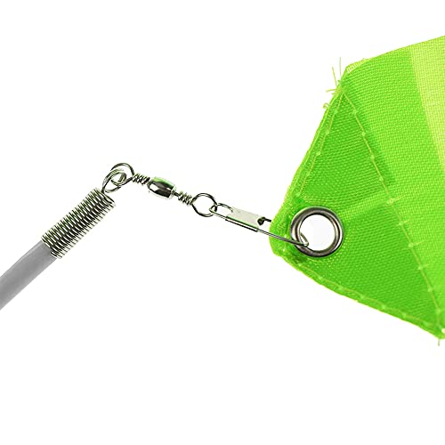 Green Rhythmic Gymnastics Wands Set - 2 Pack Dance Streamers