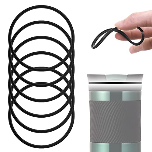 Replacement Seals for Contigo Snapseal Travel Mug - Black, 6 Pcs