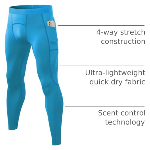 SPVISE Men's Compression Pants Workout Leggings Running Tights Cool