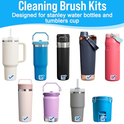 XANGNIER Water Bottle Cleaner Brush Set for Stanley Tumbler 40 oz/30