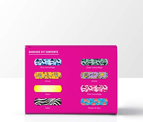 Ouch Essentials Kiddo Care - Kids Adhesive Bandages, Assorted Styles,