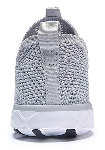 Men's Quick Drying Water Shoes - Lightweight Aqua Walk Shoes 10.5 - Light Grey