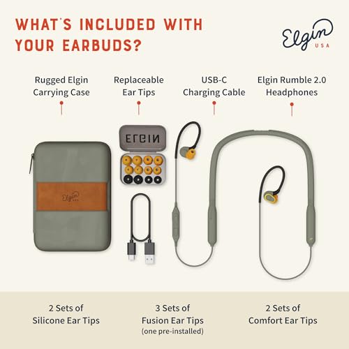Bluetooth Earbuds with 31 dB Noise Reduction - IP67 Waterproof