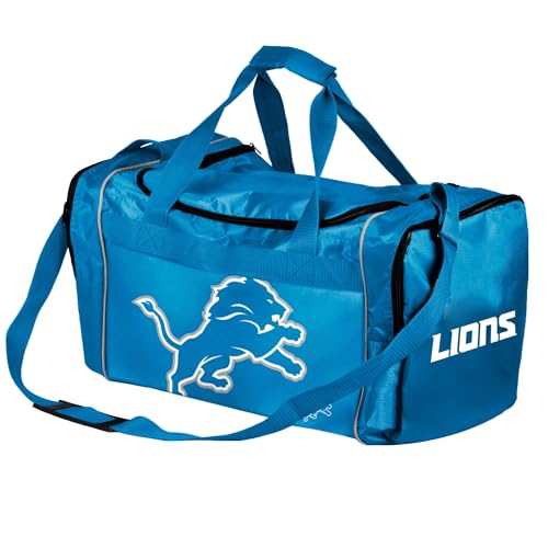 Detroit Lions Officially Licensed Duffel Gym Bag - 21" x 11"