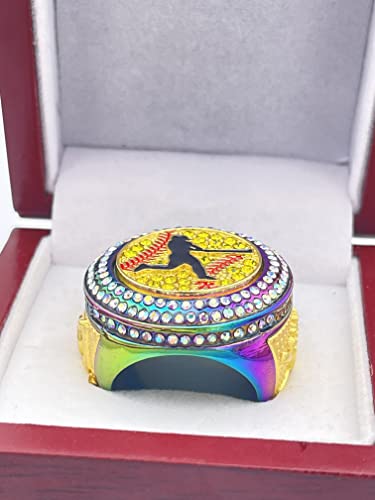 Softball Champion Ring - Player Award with Assorted Colors