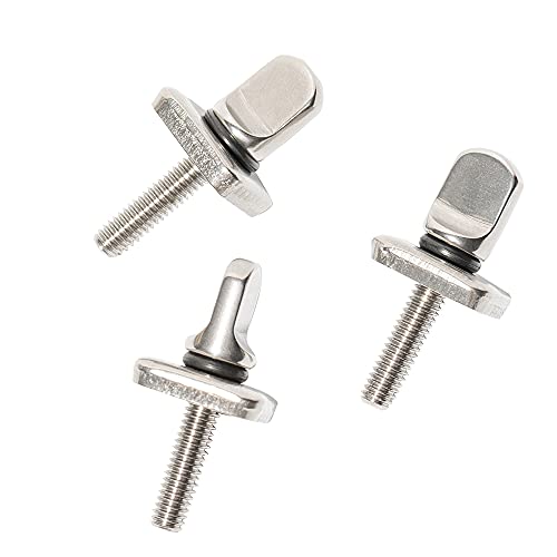 No Tool Stainless Steel Fin Screws for Longboard & SUP - 3 Pack