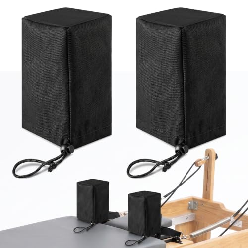 2-Pack Pilates Reformer Shoulder Block Covers - Anti-Slip Cotton