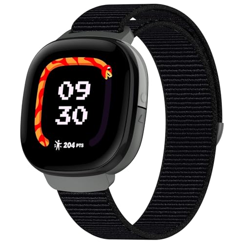 Fitbit Ace LTE Replacement Sport Strap - Quick Release Nylon Band, Black