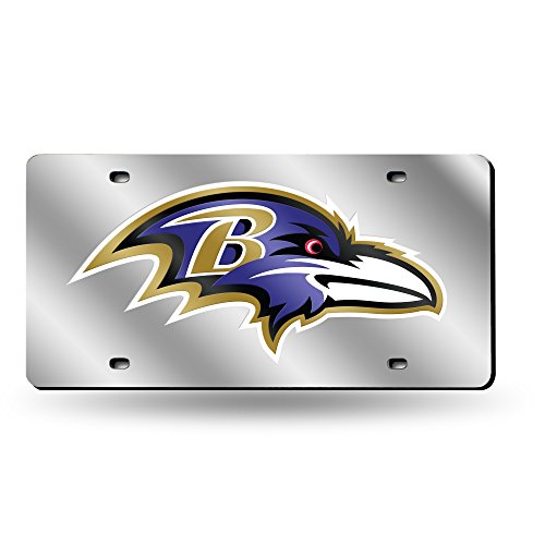 NFL Laser Tag License Plate - Baltimore Ravens / Silver