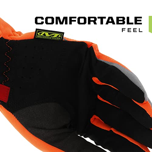 Mechanix Wear Hi-Viz FastFit Work Gloves, X-Large, Fluorescent Orange
